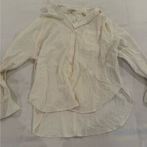 Z Supply Off-White Button-Up Top